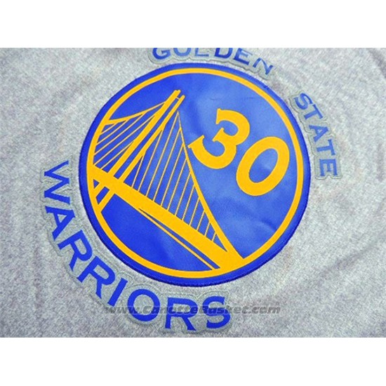 Maglia Moda Statico Golden State Warriors Stephen Curry #30 Grigio